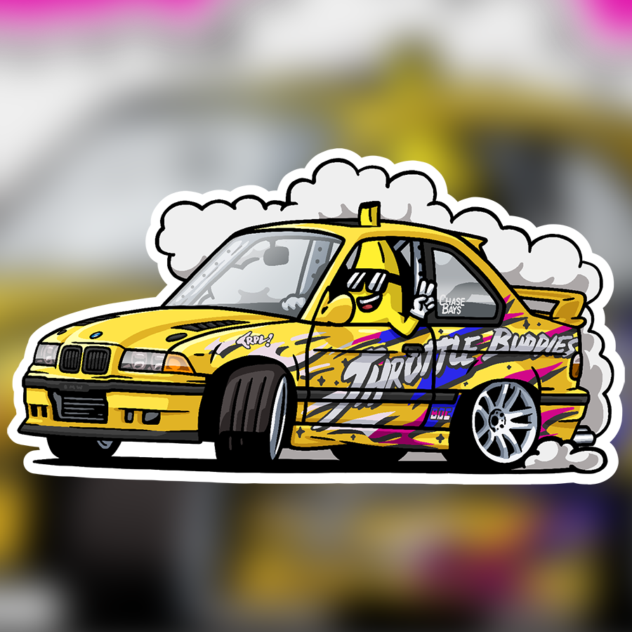 Banana Style Drift E36 Sticker